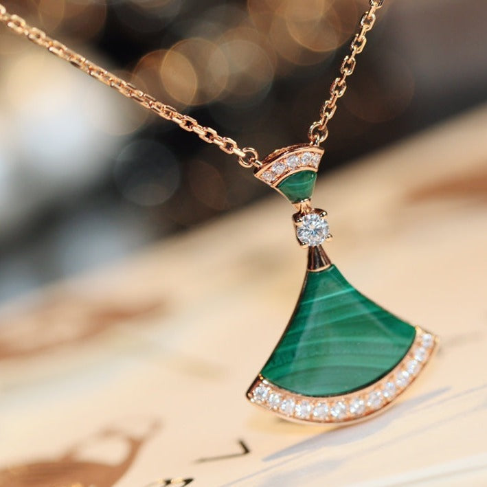 [⭐Veyra]DREAM NECKLACE MALACHITE DIAMOND