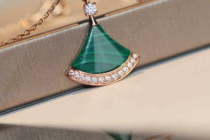 [⭐Veyra]DREAM NECKLACE MALACHITE DIAMOND