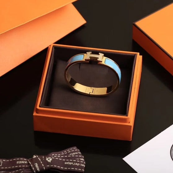 [⭐Veyra]H CLOUD BLUE BRACELET GOLD DIAMOND
