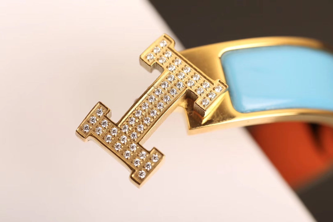 [⭐Veyra]H CLOUD BLUE BRACELET GOLD DIAMOND