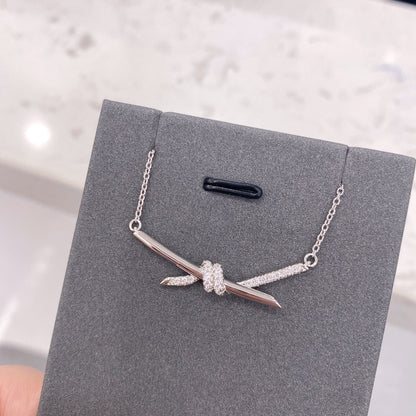 [⭐Veyra Jewels]KNOT NECKLACE DIAMONDS
