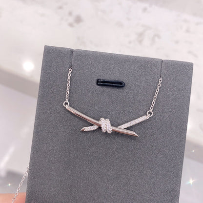 [⭐Veyra Jewels]KNOT NECKLACE DIAMONDS