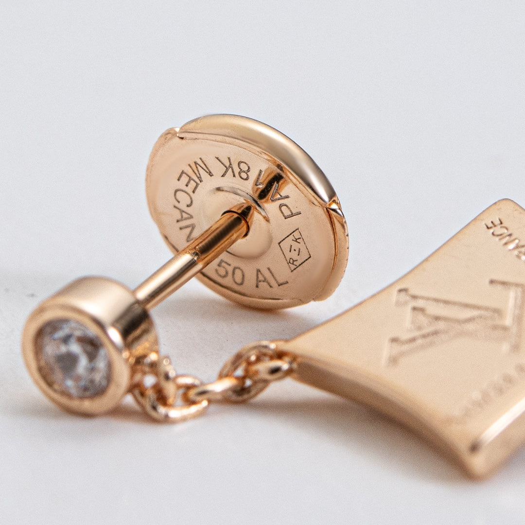 [⭐Veyra]STAR DIAMONDS EARRINGS GOLD
