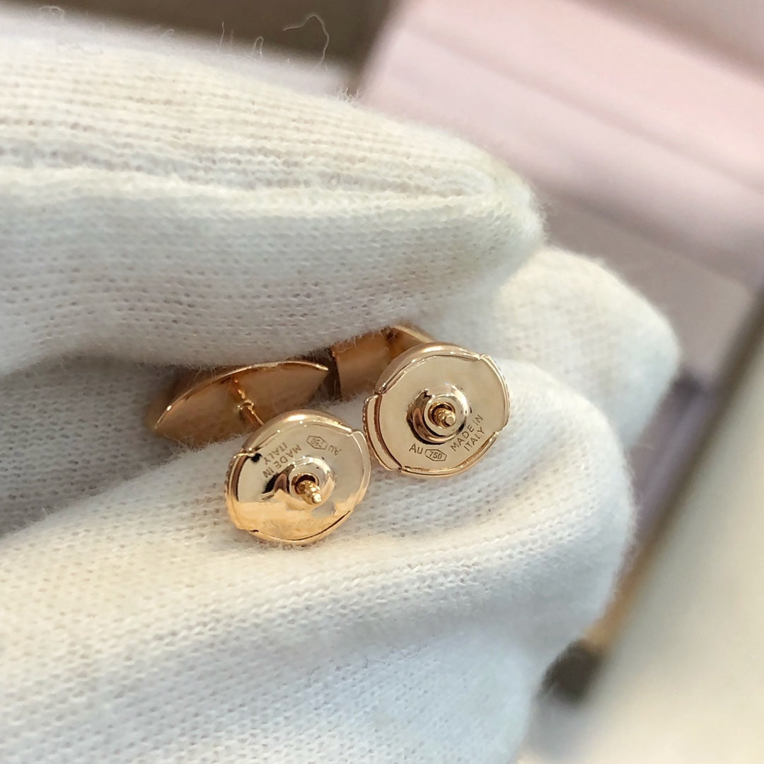 [⭐Veyra]DREAM EARRINGS 3 MOTIFS ONYX MOP PINK GOLD