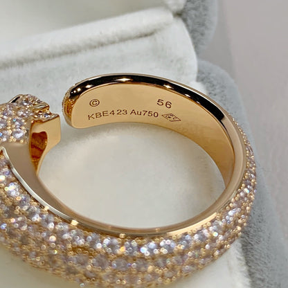 [⭐Veyra]PANTHERE PINK GOLD DIAMOND RING