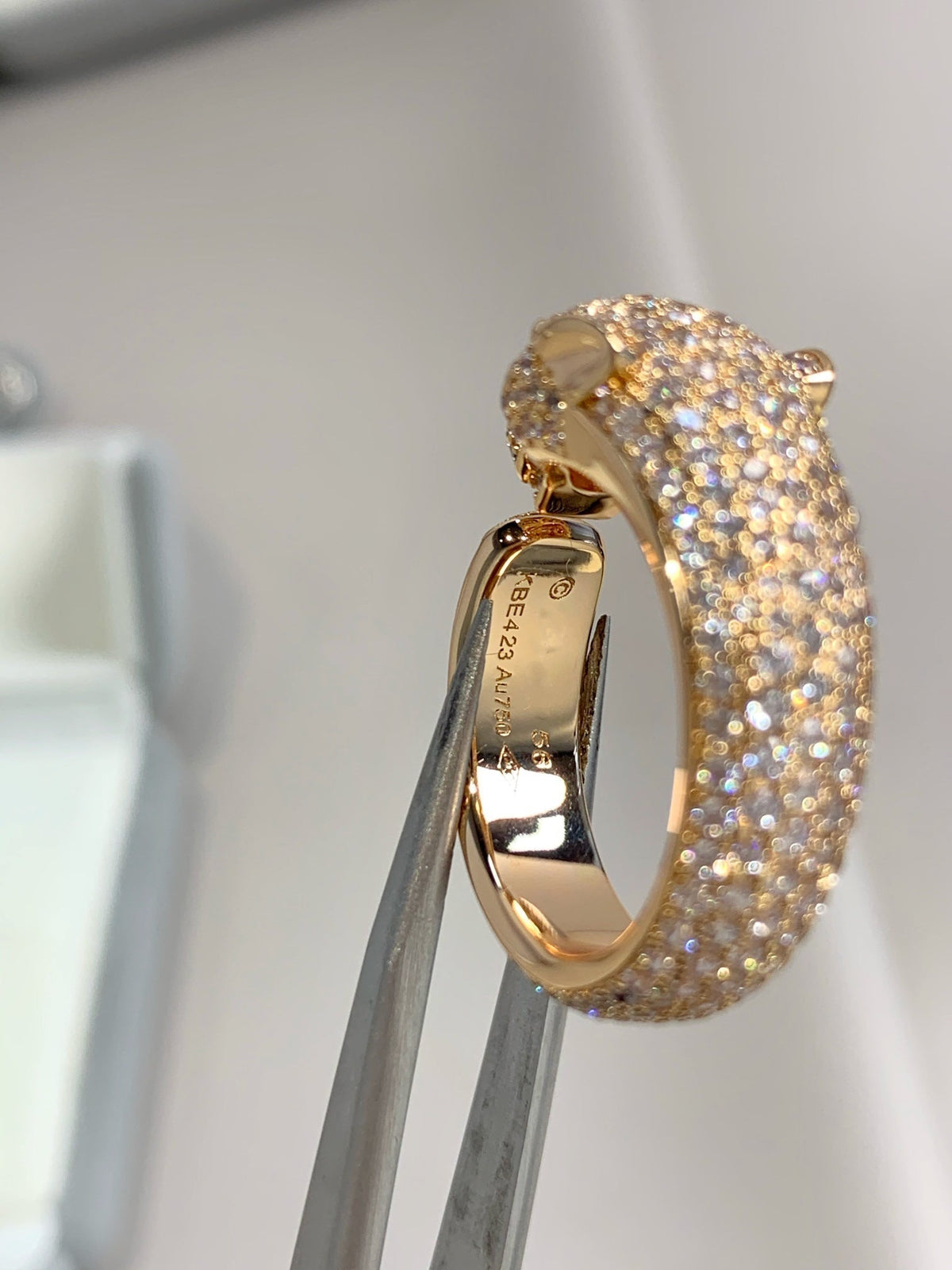 [⭐Veyra]PANTHERE PINK GOLD DIAMOND RING