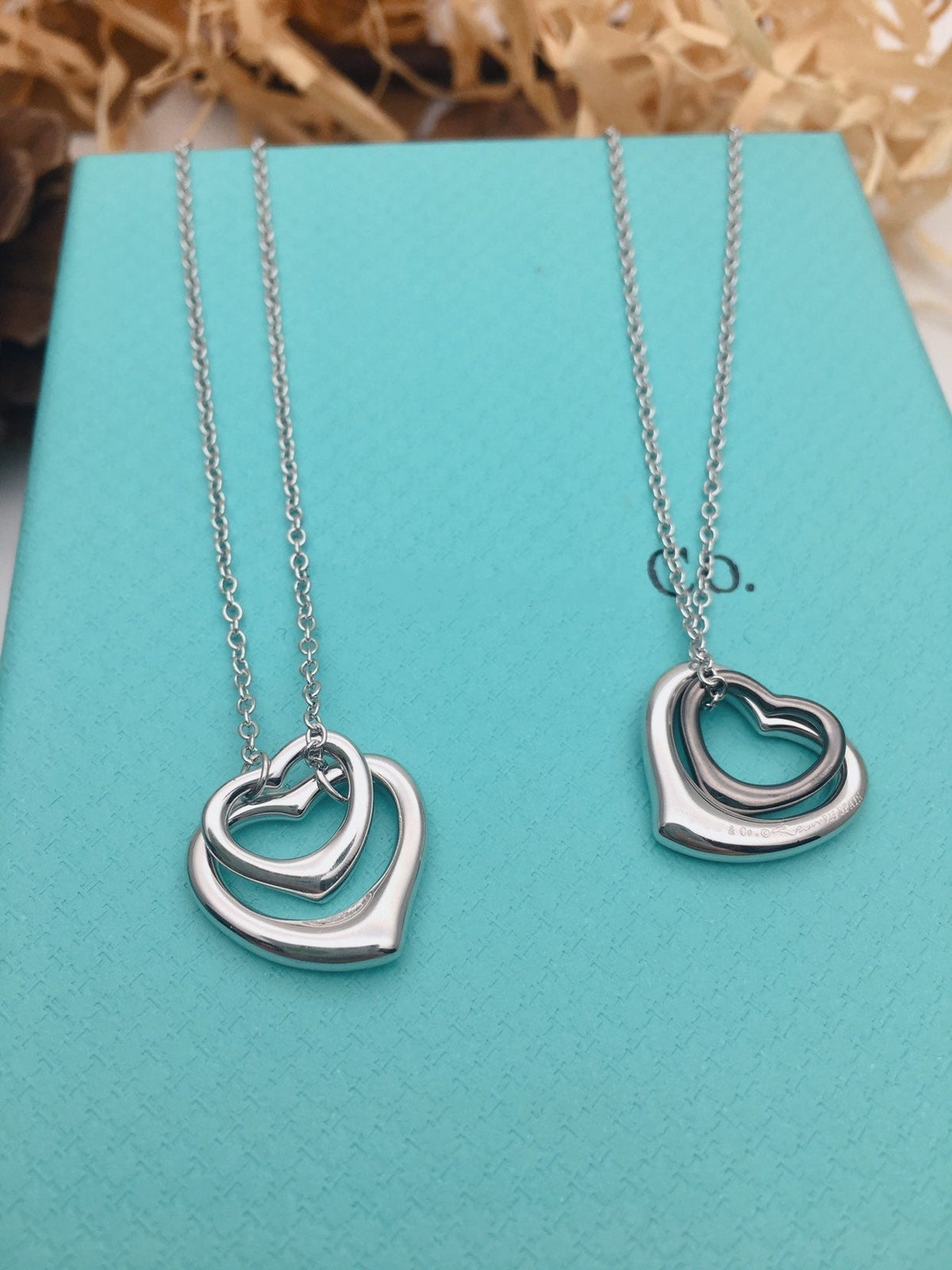 [⭐Veyra Jewels]OPEN HEART SILVER NECKLACE