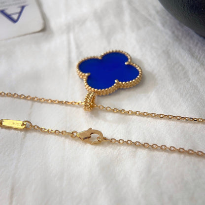 [⭐Veyra]CLOVER 25MM NECKLACE TURQUOISE ROSE GOLD