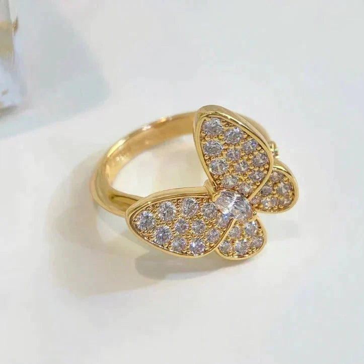 [⭐Veyra]BUTTERFLY DIAMOND RING