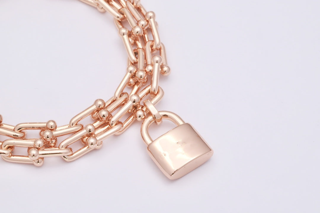 [⭐Veyra Jewels]HARDWEAR WRAP PINK GOLD BRACELET