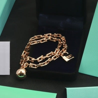 [⭐Veyra Jewels]HARDWEAR WRAP PINK GOLD BRACELET