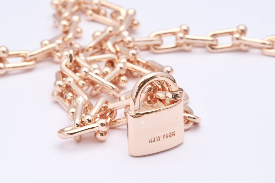 [⭐Veyra Jewels]HARDWEAR PINK GOLD WRAP NECKLACE