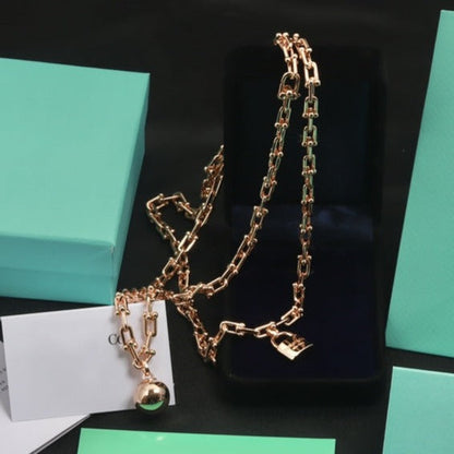 [⭐Veyra Jewels]HARDWEAR PINK GOLD WRAP NECKLACE