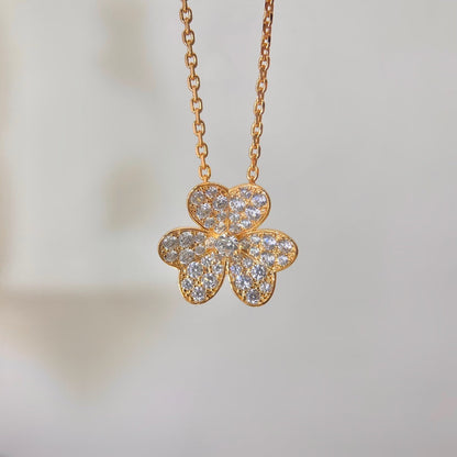 [⭐Veyra]FLOWER DIAMOND NECKLACE