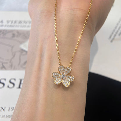 [⭐Veyra]FLOWER DIAMOND NECKLACE
