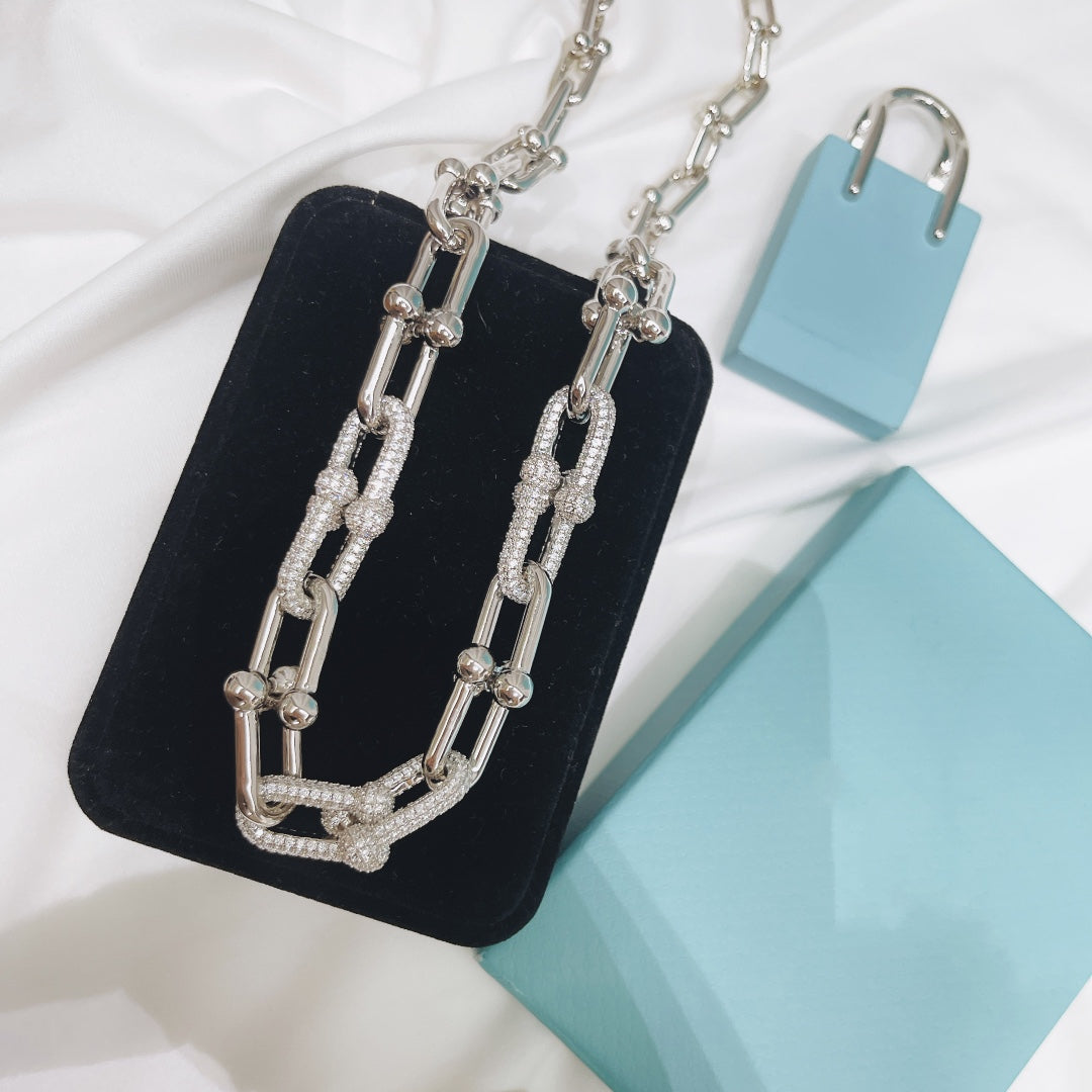 [⭐Veyra Jewels]HARDWEAR NECKLACE DIAMOND PAVED