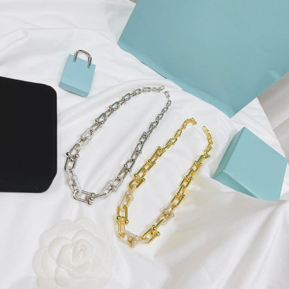 [⭐Veyra Jewels]HARDWEAR NECKLACE DIAMOND PAVED