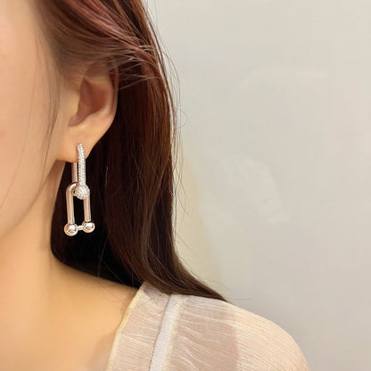 [⭐Veyra Jewels]HARDWEAR DROP DIAMONDS EARRINGS