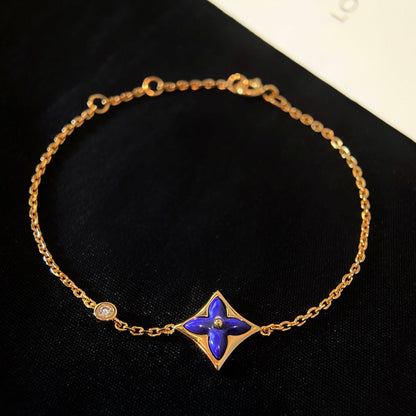 [⭐Veyra]COLOR STAR PINK GOLD DIAMOND BRACELET