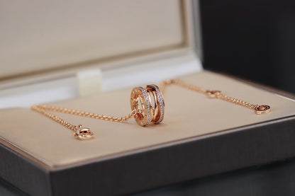 [⭐Veyra]ZERO 1 PINK GOLD NECKLACE