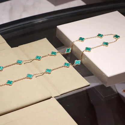 [⭐Veyra]CLOVER 20 MOTIFS MALACHITE GOLD