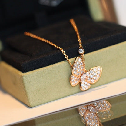 [⭐Veyra]BUTTERFLY DIAMOND NECKLACE