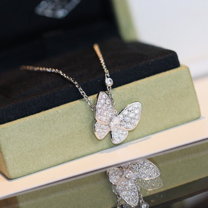 [⭐Veyra]BUTTERFLY DIAMOND NECKLACE
