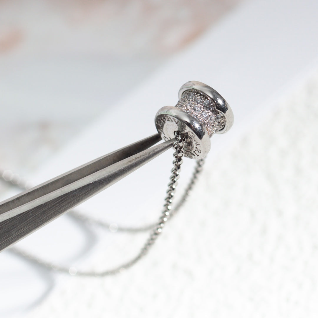 [⭐Veyra]ZERO 1 SILVER DIAMOND NECKLACE