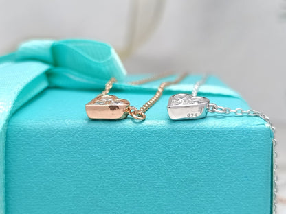 [⭐Veyra Jewels]HEART 3 DIAMONDS PEDANT NECKLACE