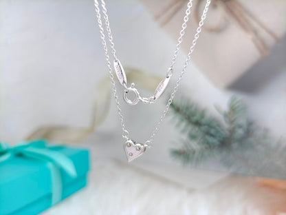 [⭐Veyra Jewels]HEART 3 DIAMONDS PEDANT NECKLACE