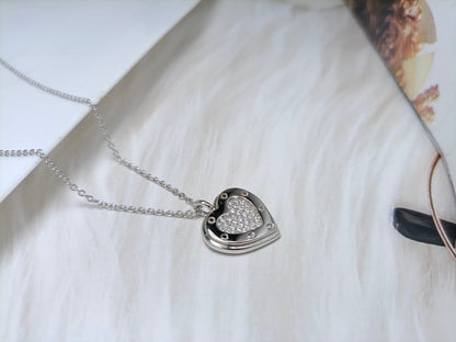 [⭐Veyra Jewels]HEART DIAMONDS PEDANT NECKLACE