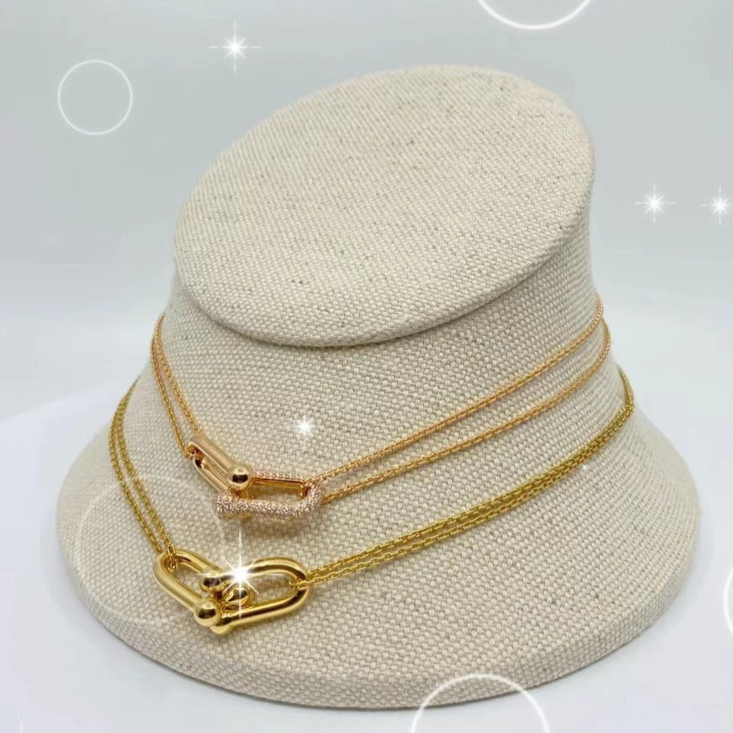 [⭐Veyra Jewels]HARDWEAR GOLD DOUBLE LINK NECKLACE