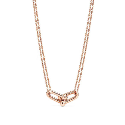 [⭐Veyra Jewels]HARDWEAR GOLD DOUBLE LINK NECKLACE