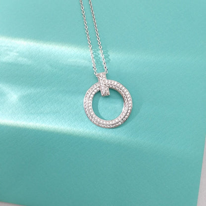 [⭐Veyra Jewels]T WIRE PEDANT DIAMOND NECKLACE