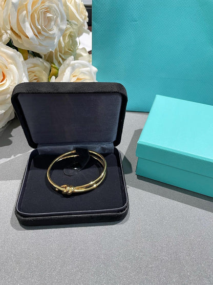 [⭐Veyra Jewels]KNOT DOUBLE ROW GOLD BRACELET