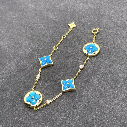 [⭐Veyra]STAR AND SUN TURQUOISE 4 MOTIFS 3 DIAMONDS