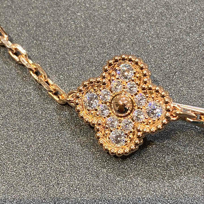 [⭐Veyra] CLOVER 5 MOTIF FULL DIAMOND BRACELET COLLECTION