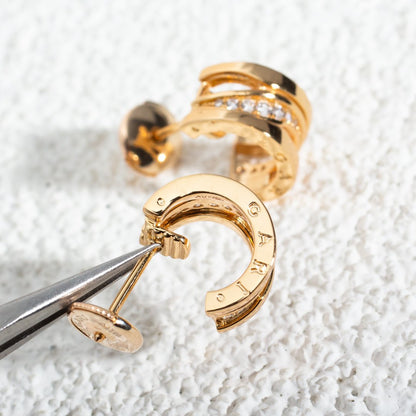 [⭐Veyra]ZERO 1 PINK GOLD DIAMONDS EARRINGS