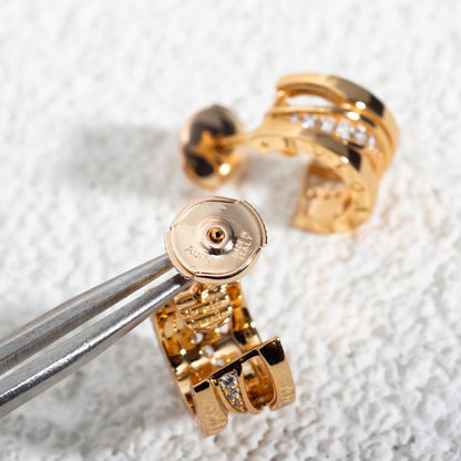 [⭐Veyra]ZERO 1 PINK GOLD DIAMONDS EARRINGS