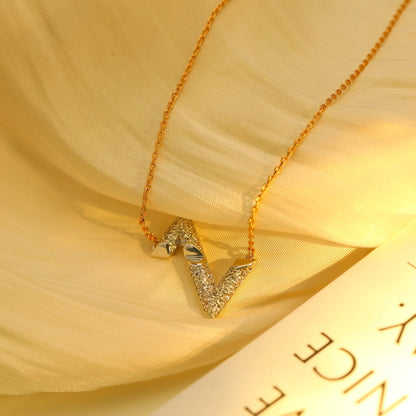 [⭐Veyra]VOLT SILVER DIAMOND PEDANT NECKLACE