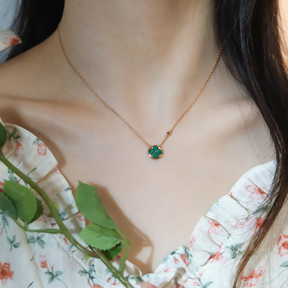 [⭐Veyra]SUN PEDANT PINK GOLD 1 DIAMOND NECKLACE
