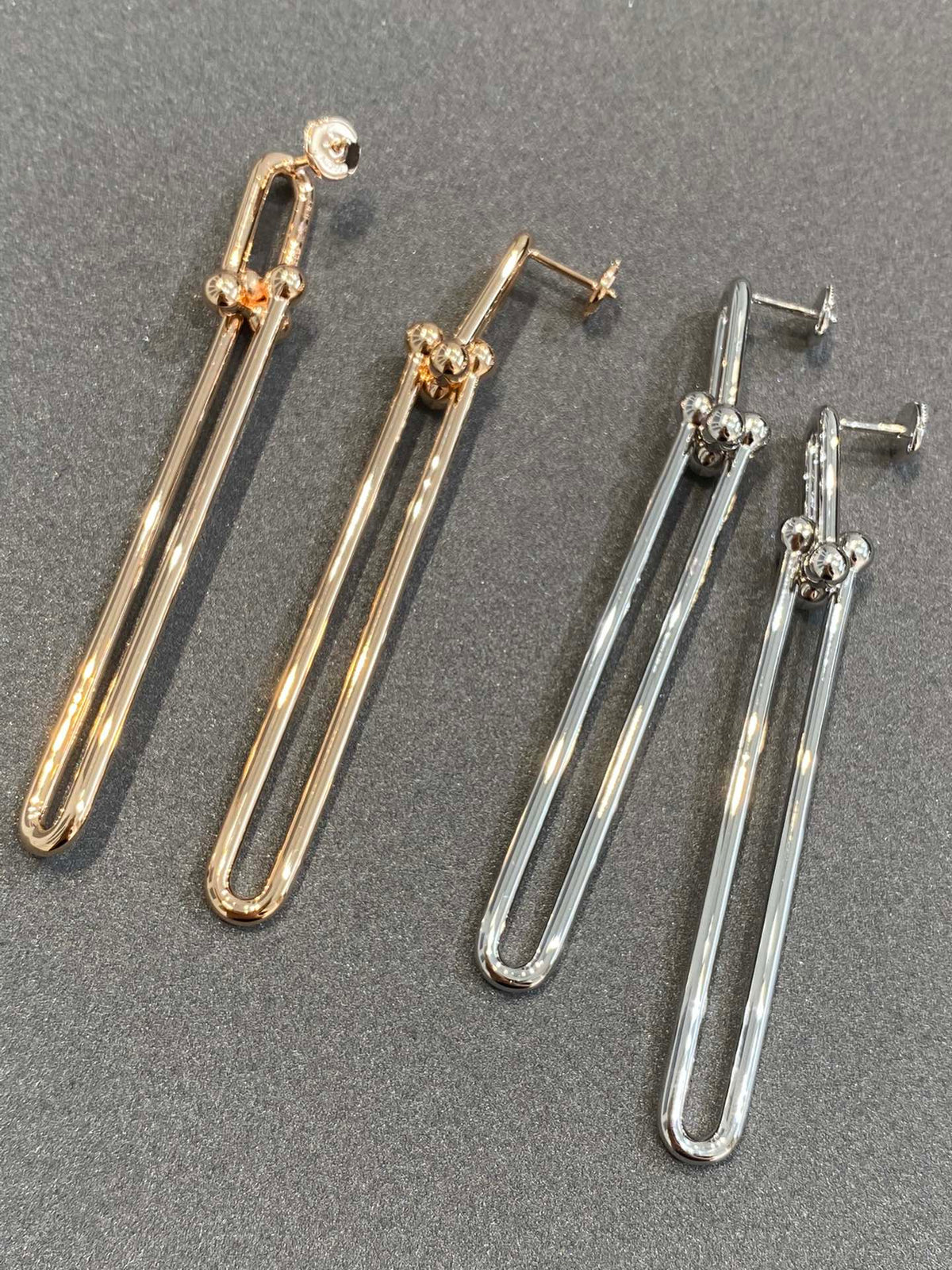 [⭐Veyra Jewels]HARDWEAR DOUBLE LONG LINK EARRINGS