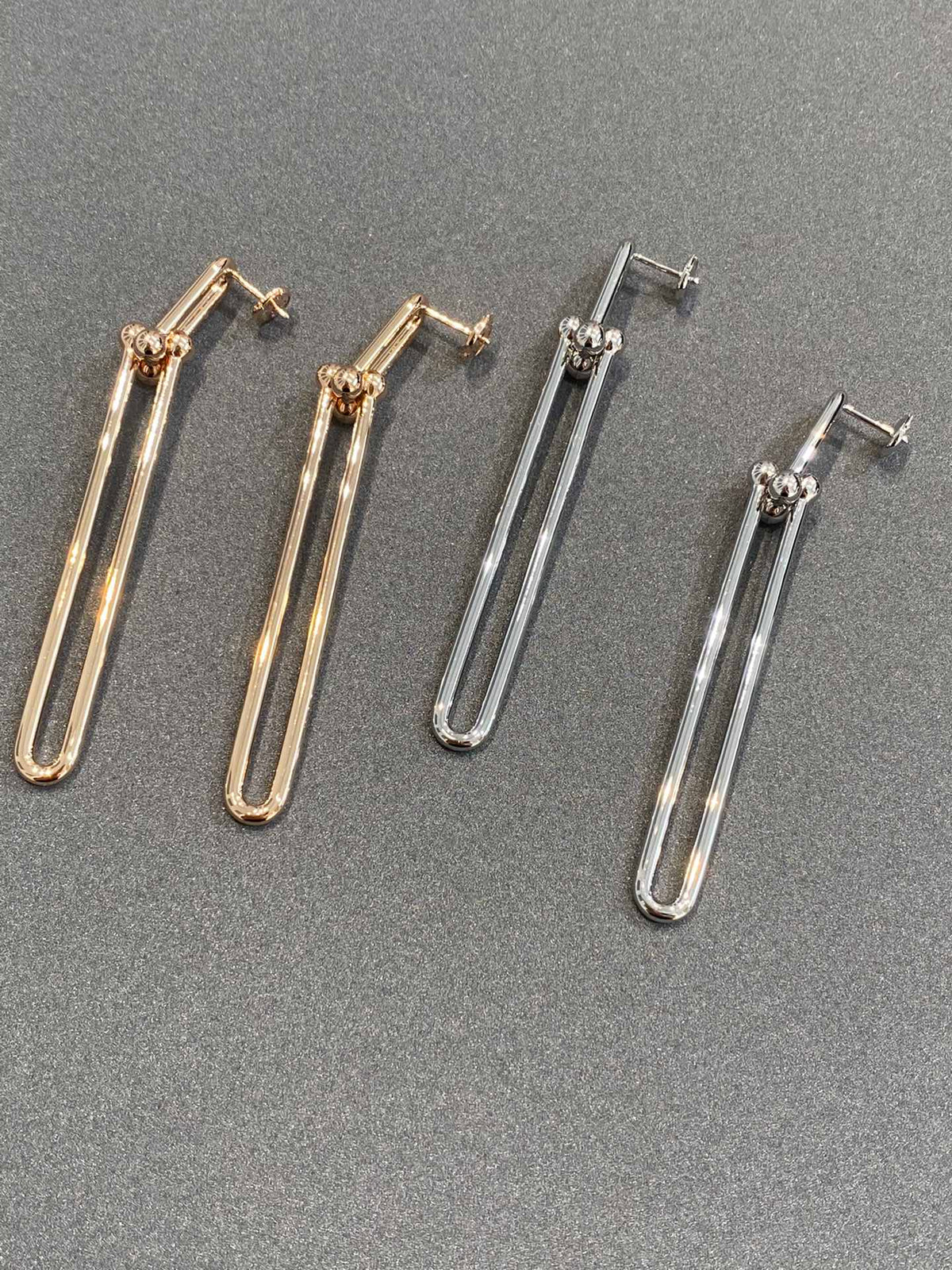 [⭐Veyra Jewels]HARDWEAR DOUBLE LONG LINK EARRINGS