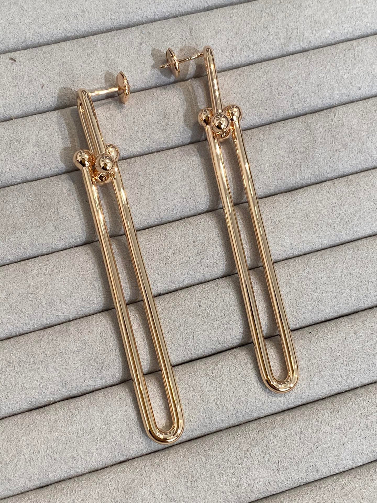 [⭐Veyra Jewels]HARDWEAR DOUBLE LONG LINK EARRINGS