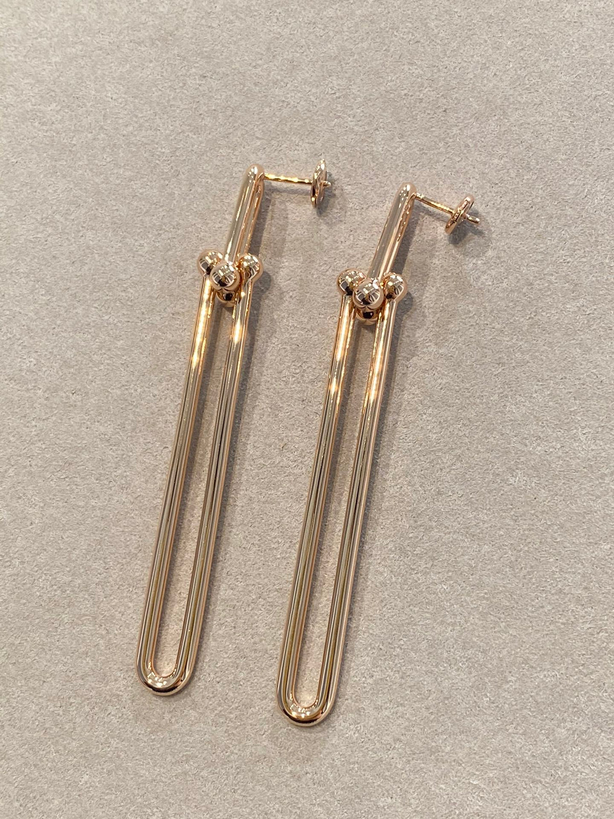[⭐Veyra Jewels]HARDWEAR DOUBLE LONG LINK EARRINGS