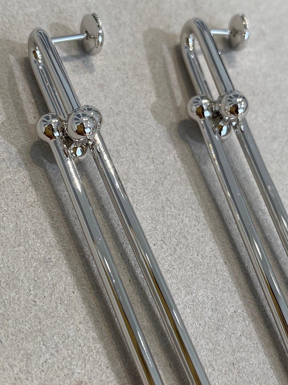 [⭐Veyra Jewels]HARDWEAR DOUBLE LONG LINK EARRINGS