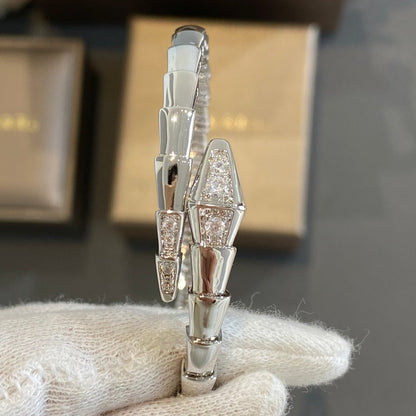 [⭐Veyra]SERPENTI BRACELET DIAMONDS SILVER
