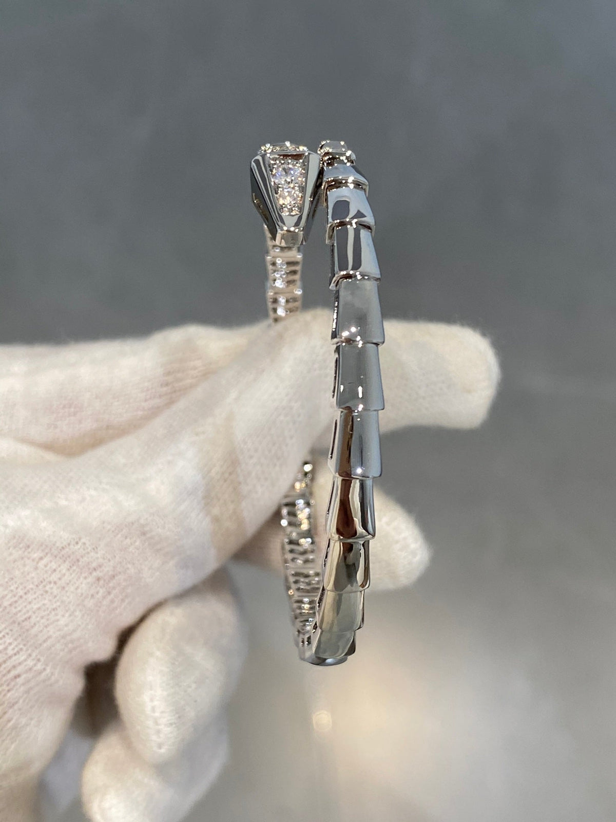 [⭐Veyra]SERPENTI BRACELET DIAMONDS SILVER