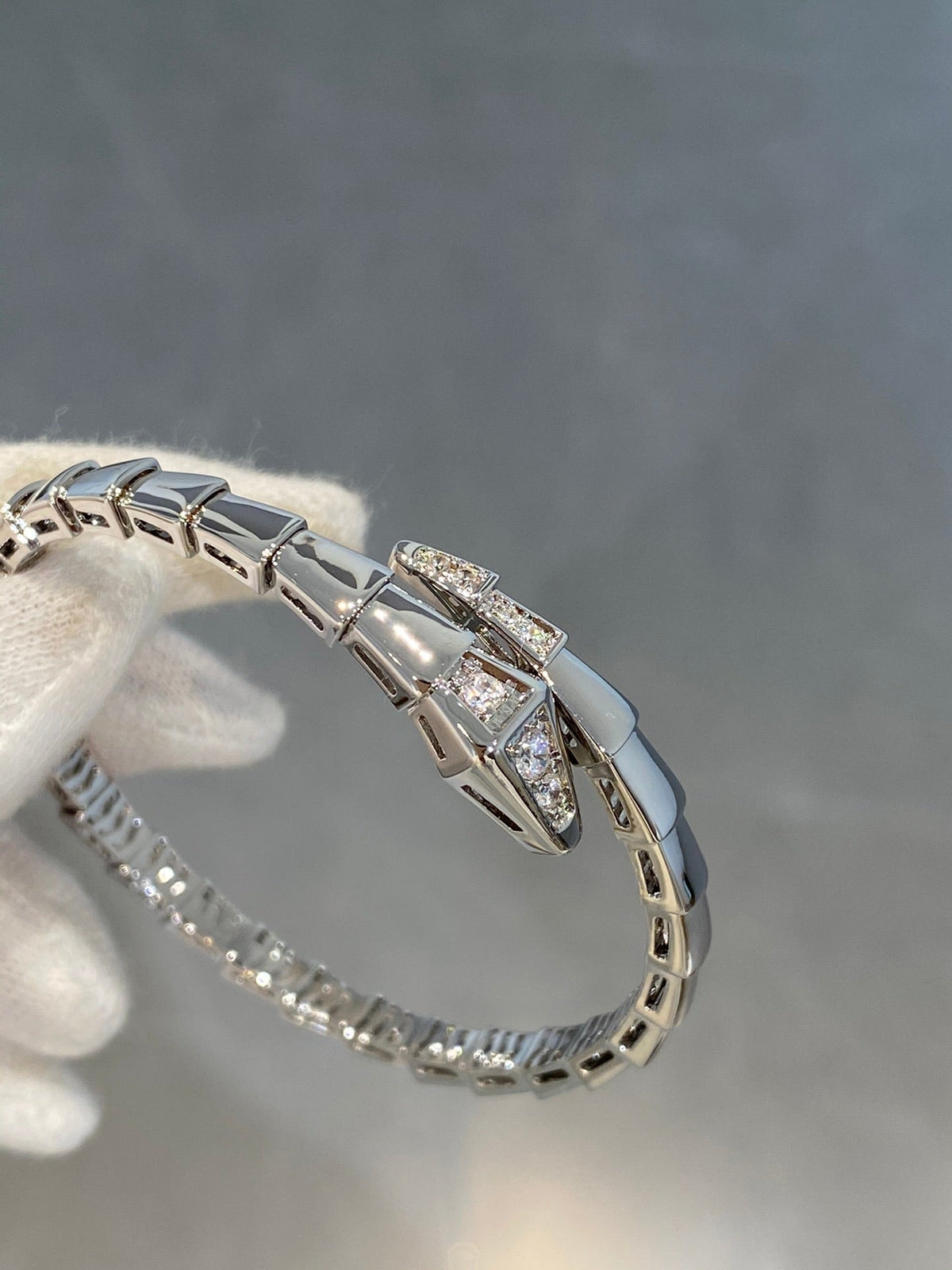 [⭐Veyra]SERPENTI BRACELET DIAMONDS SILVER