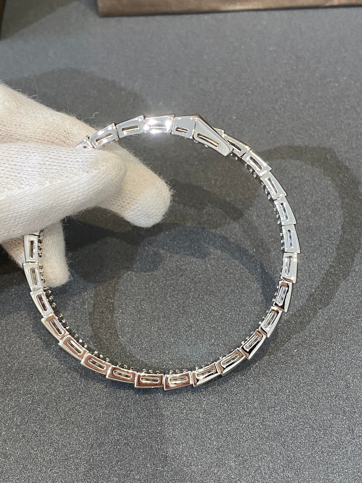 [⭐Veyra]SERPENTI BRACELET DIAMONDS SILVER